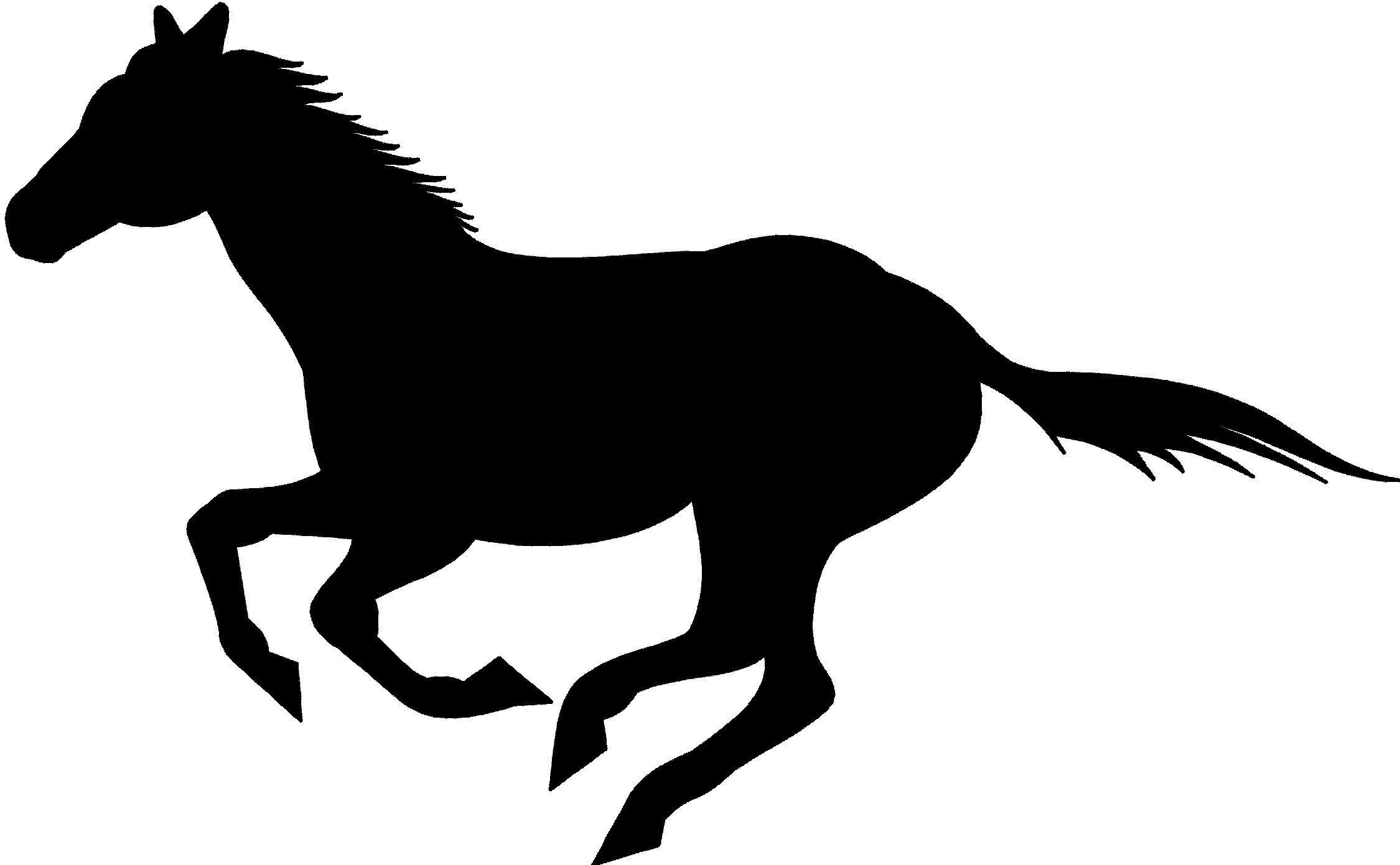 Running Horse Outline - ClipArt Best