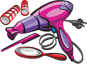 Cosmetology tools clipart