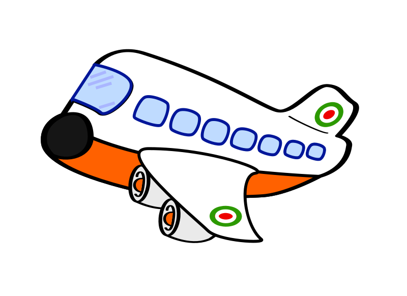 Aeroplane cartoon clipart