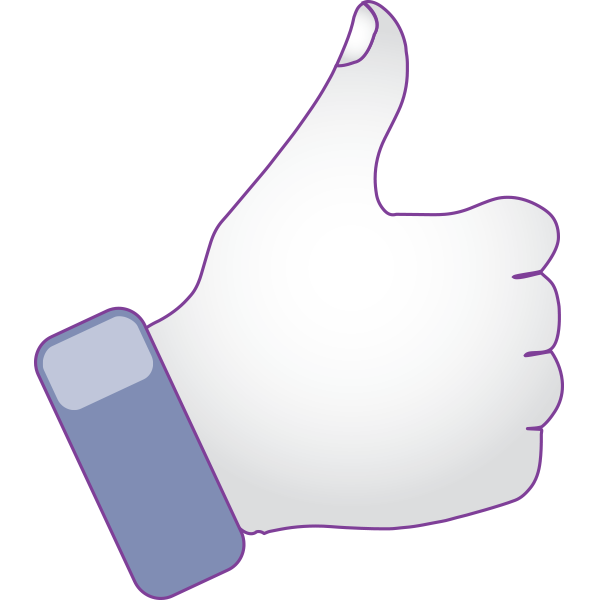 Thumbs Up Icon - Facebook Symbols and Chat Emoticons