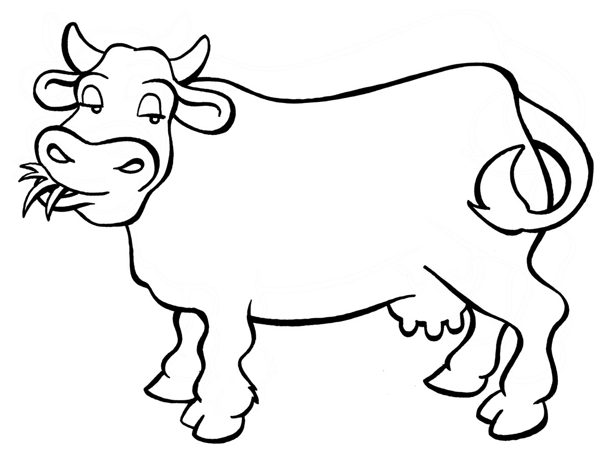 Cow Coloring Pages - Printable Free Coloring Pages