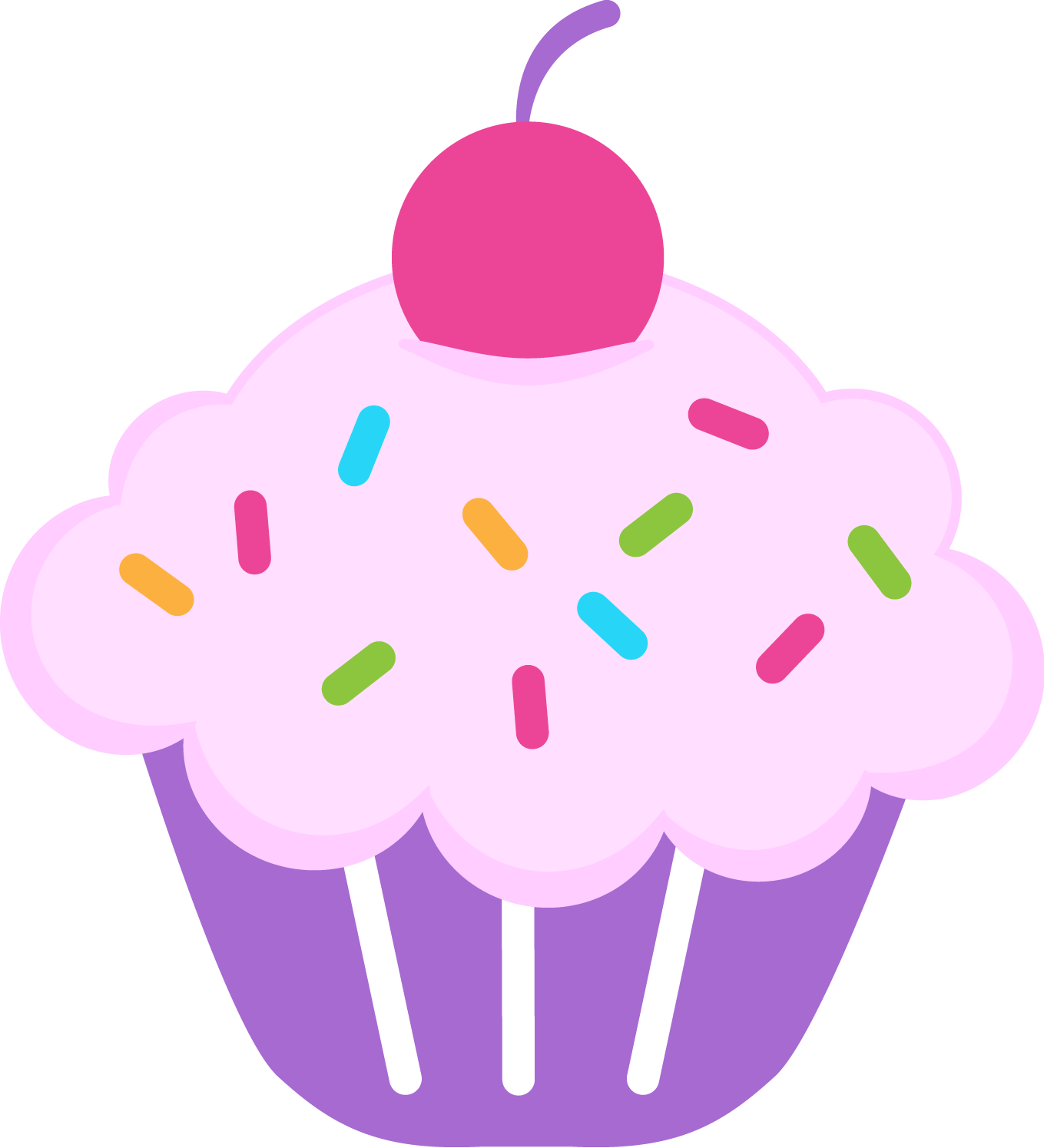 Birthday Cupcake Clip Art - Tumundografico