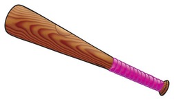 Pink Baseball Bat | Product Detail | Scholastic Printables