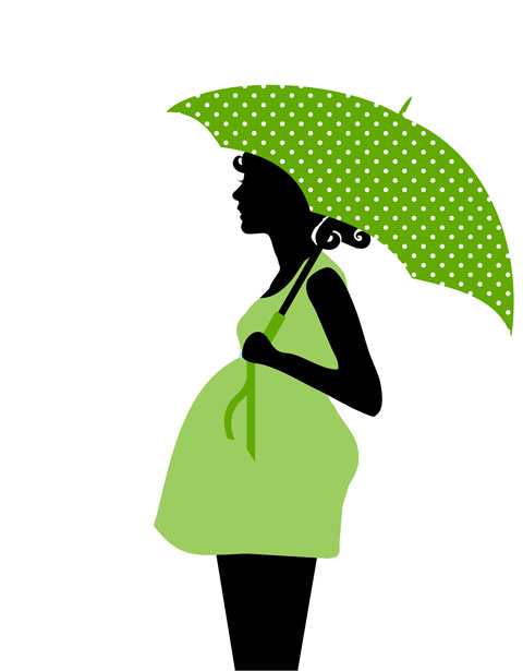 Pregnant Woman Silhouette Clipart Stock de Foto gratis - Public ...