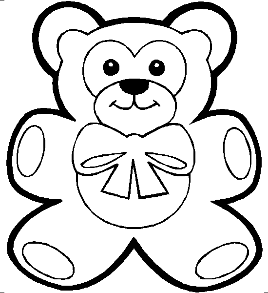 clipart teddy bear outline - photo #22