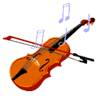 Musical notes, sheet music and moving sound clip art images