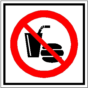 No Food or Drink Sign | Stanways Signs