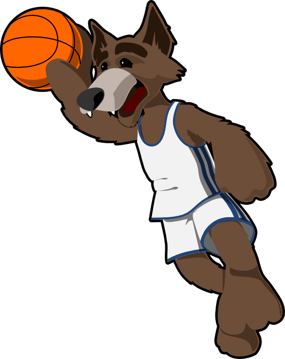1,332 views Clip Art: Basketball Wolf Basketballwolf ...