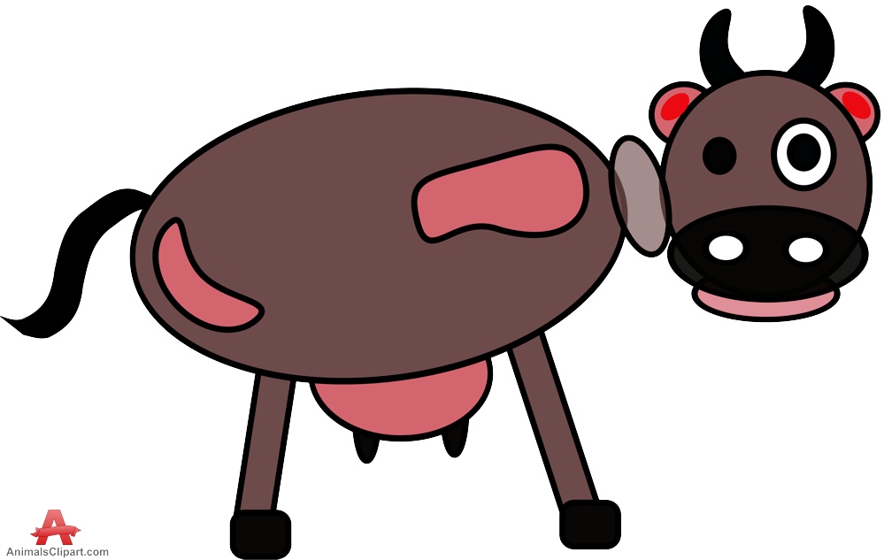 Funny Cartoon Cow Clipart | Free Clipart Design Download