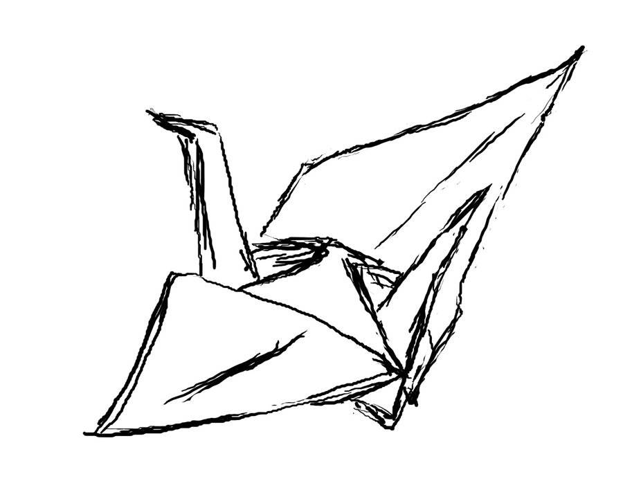 Origami Crane Drawing - ClipArt Best - ClipArt Best