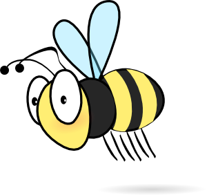 Flying Honey Bee Clipart