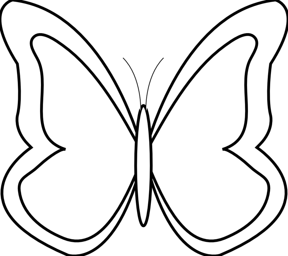 Butterfly 26 Black White Line Flower Xochiinfo Flowers SVG Clipart ...