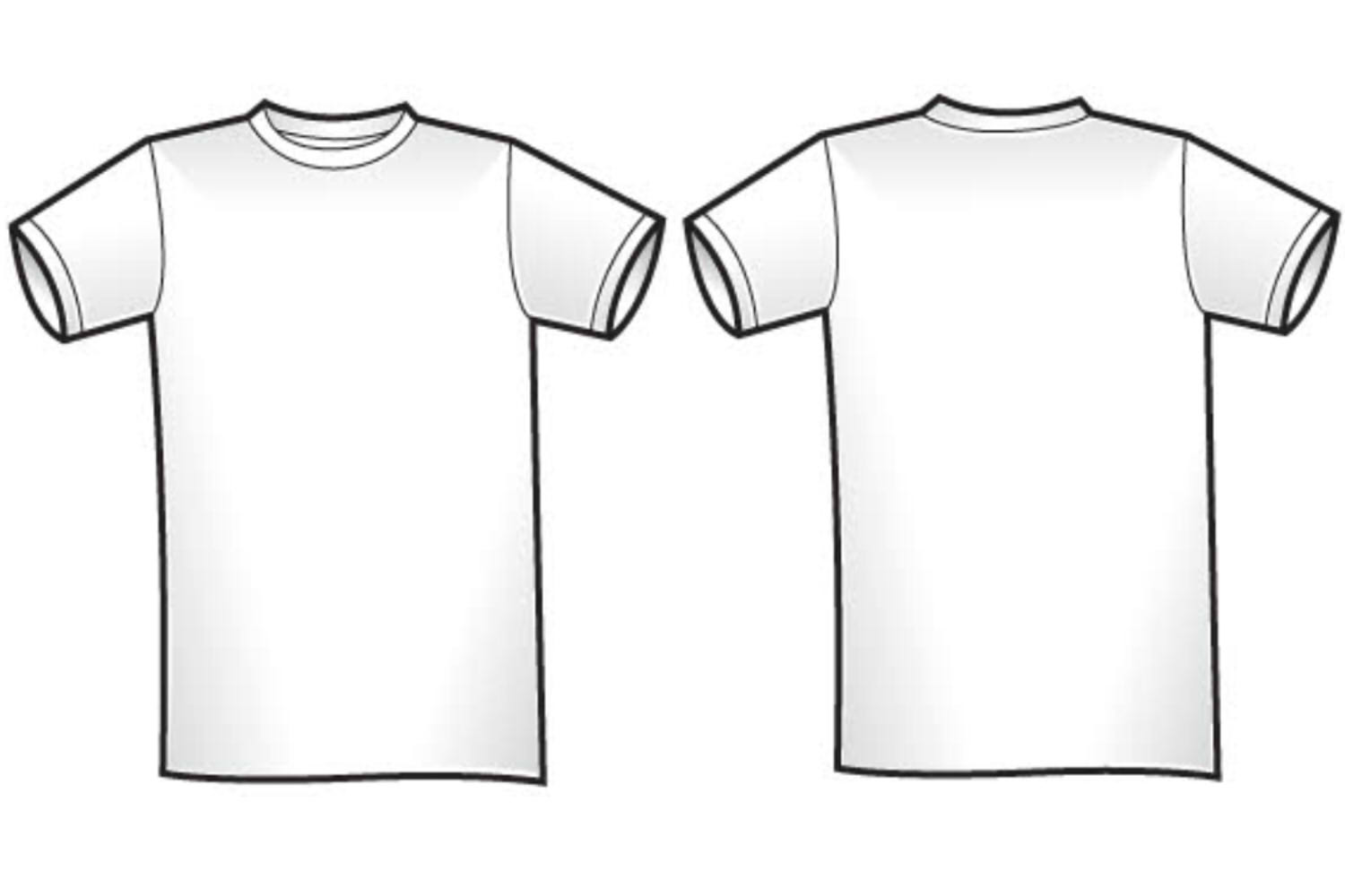 Blank T-shirt Outline