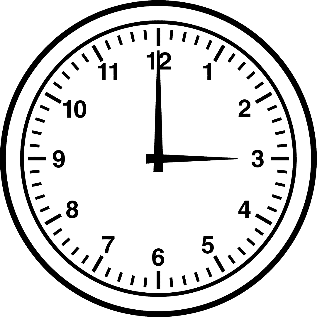 half past five clock Colouring Pages