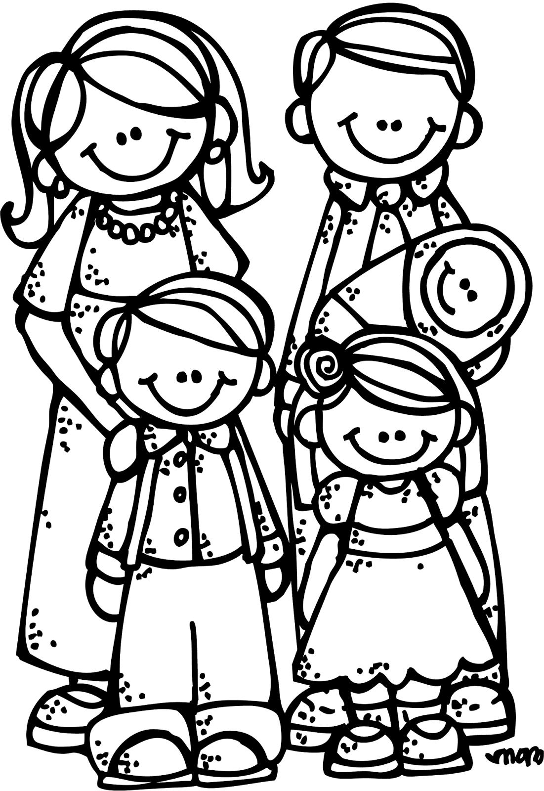 Black Family Clip Art