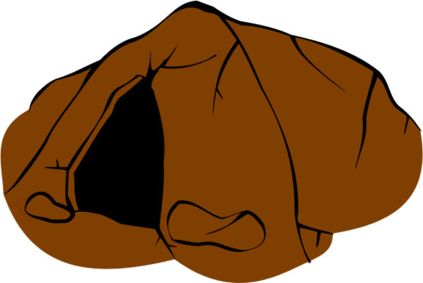 Brown Cave - vector Clip Art