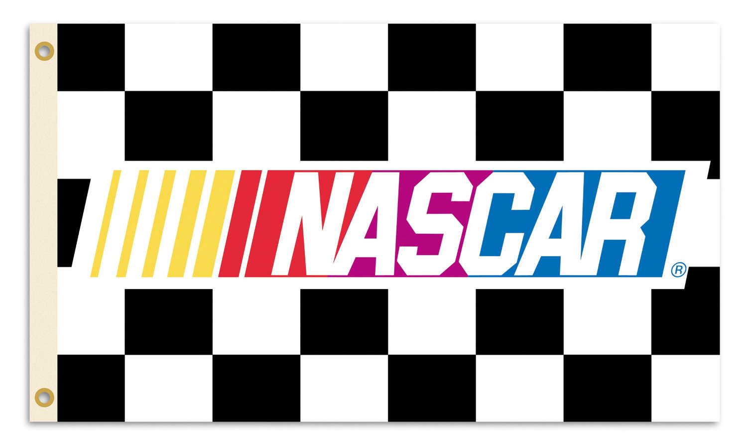 Amazon.com : NASCAR Checkered 3-by-5 Foot Flag with Grommets ...