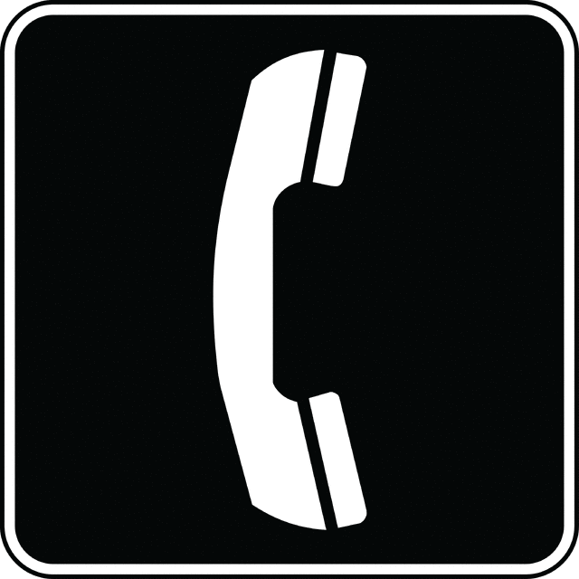 Telephone, Black and White | ClipArt ETC
