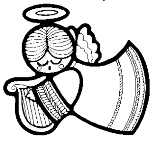 Simple Angel Clipart Black And White Clipart - Free to use Clip ...