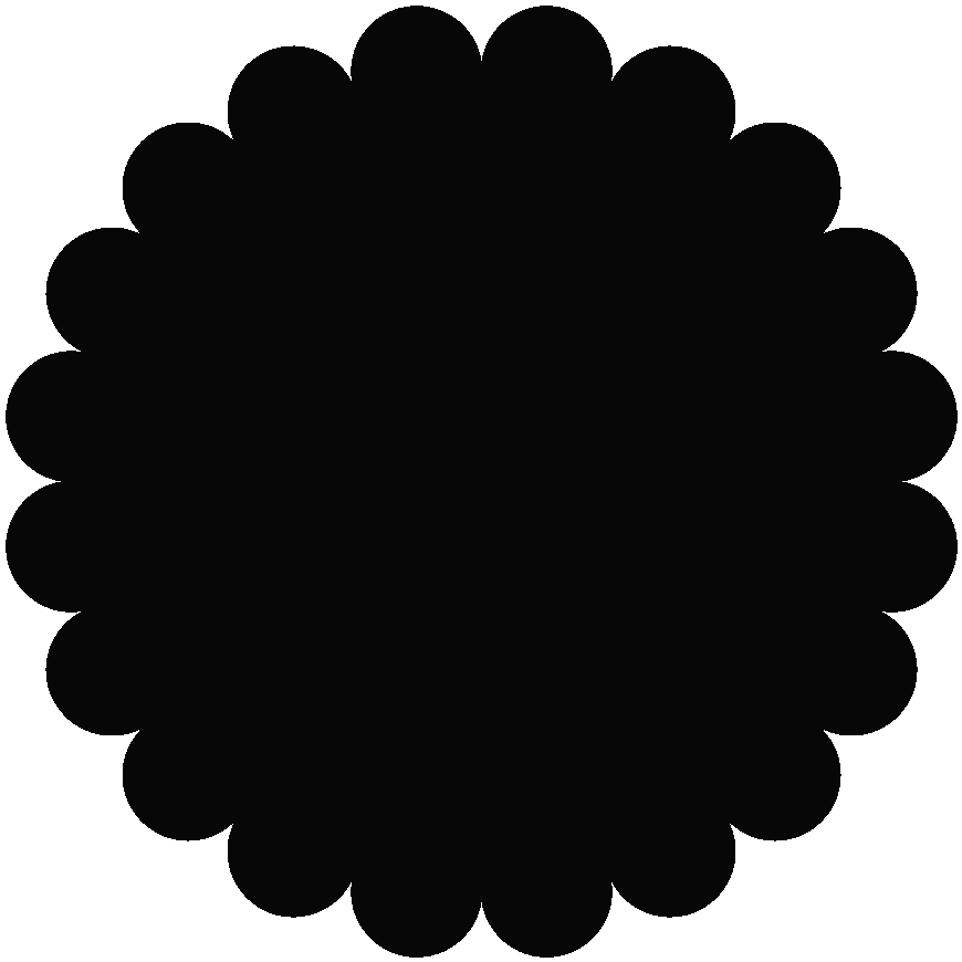 Frame Shape Of Flower Clipart Kid