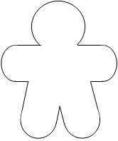 Best Photos of Full Page Gingerbread Man Patterns - Gingerbread ...