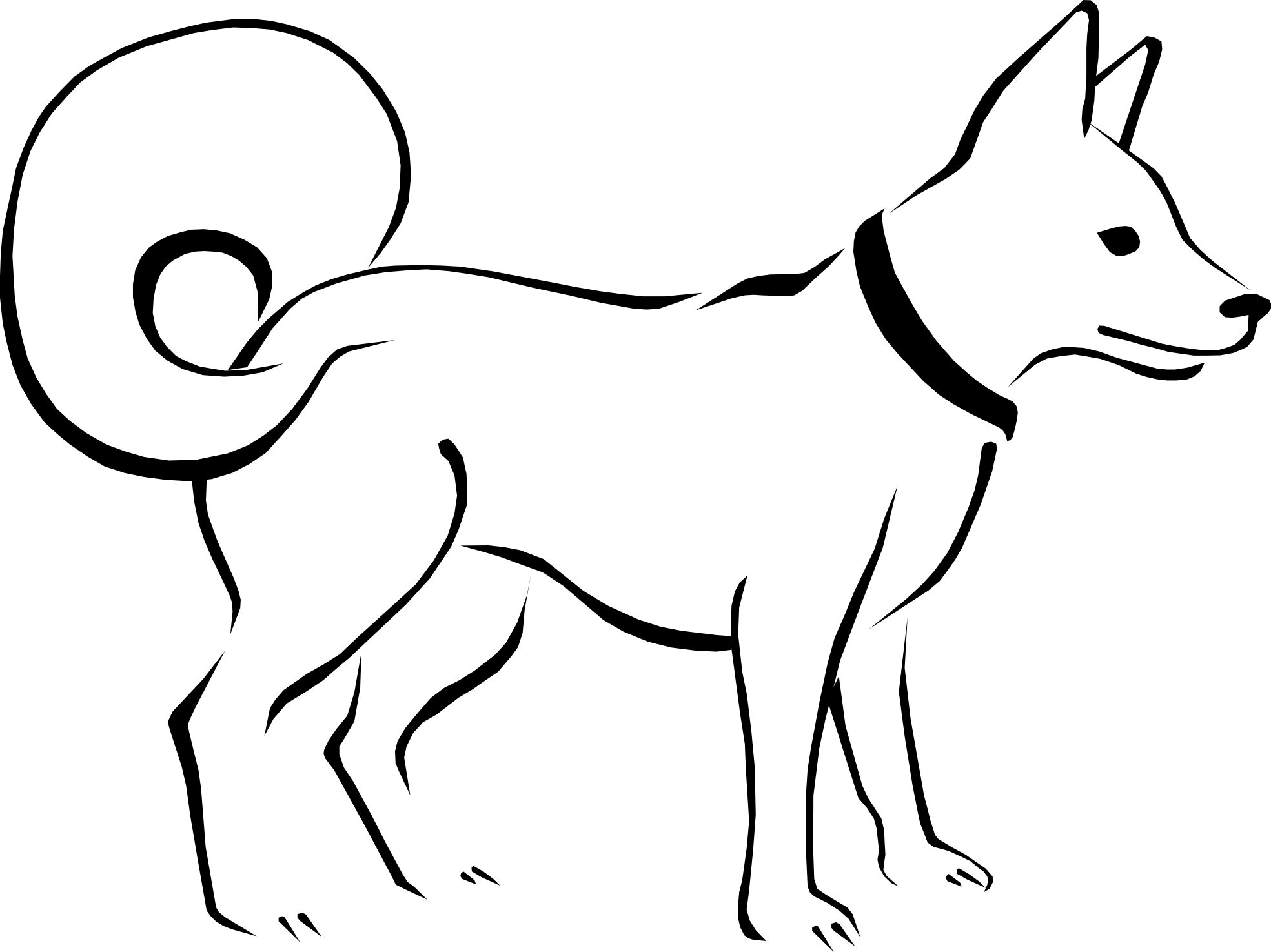 Dog black and white clipart ClipArt Best ClipArt Best
