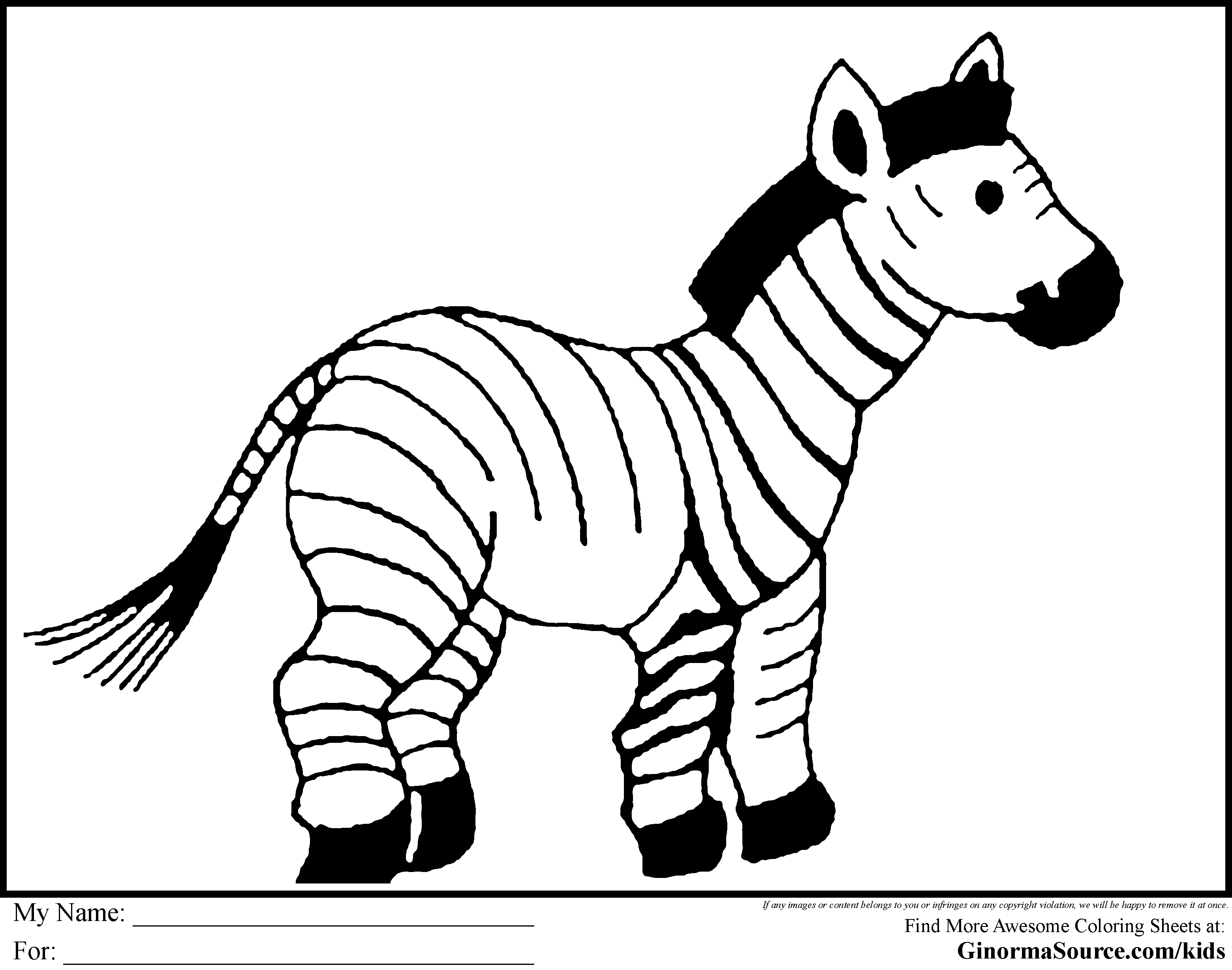 Zebra Drawing For Kids ClipArt Best ClipArt Best