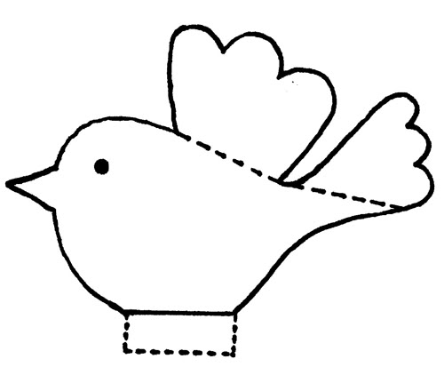 Hoppin' Up: Paper bird tutorial