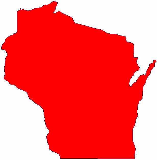 Best Photos of Wisconsin State Shape - Wisconsin State Map Outline ...