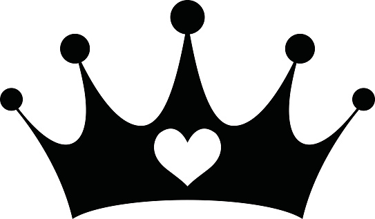 princess crown clipart black and white - photo #26