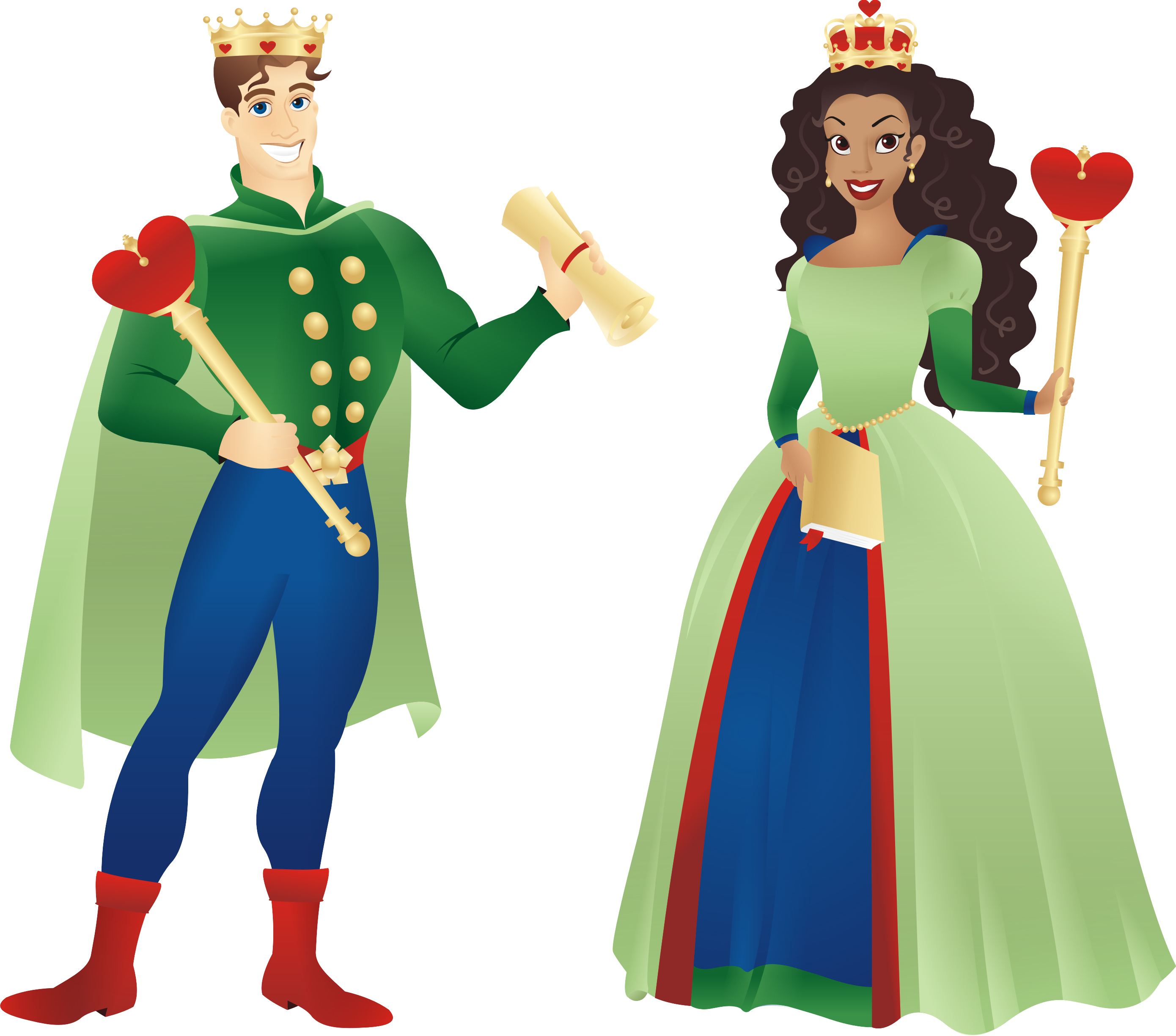 king and queen of hearts clip art - photo #8