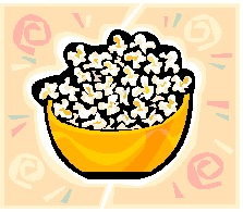 Popcorn Clipart, Cartoon Popcorn