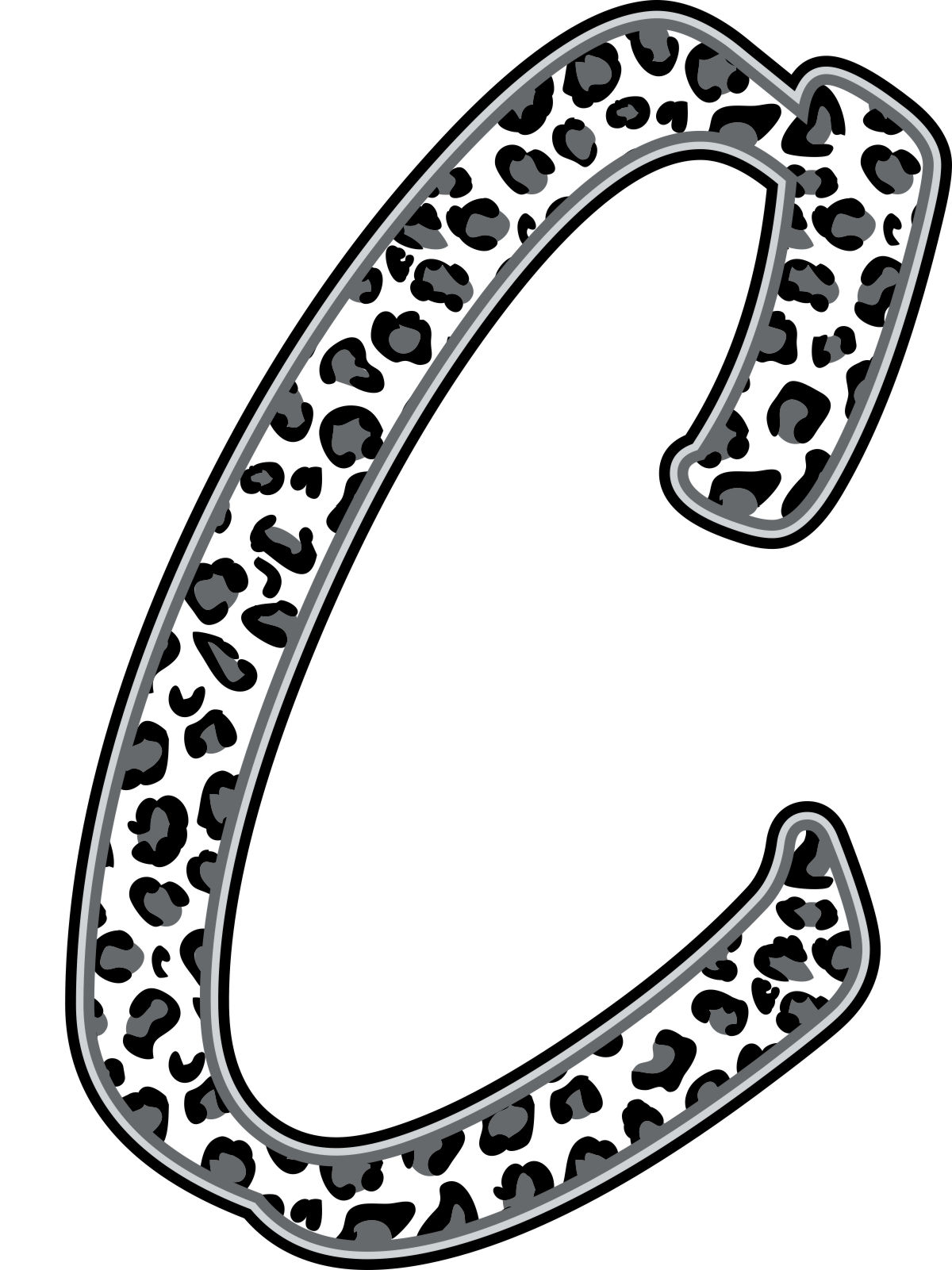 Animal Print Letters Printable Clipart Best