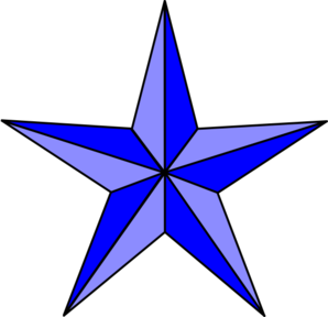 Blue Nautical Star Clip Art - vector clip art online ...
