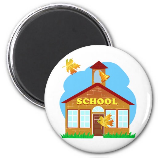 BACK 2 SCHOOL 179252011 CARTOON BUILDING Preschool Refrigerator ...