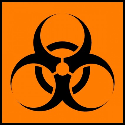 Biohazard Orange clip art Free vector in Open office drawing svg ...