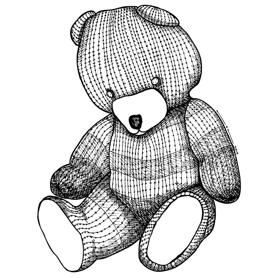 Teddy Bear Drawing by Karl Addison - Teddy Bear Fine Art Prints ...