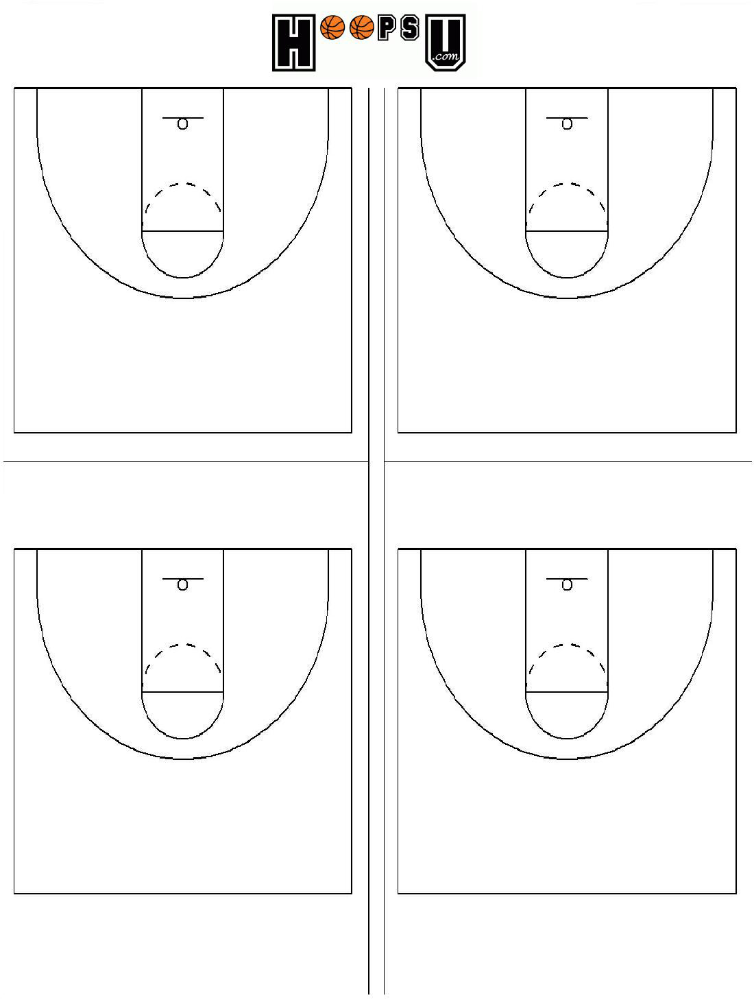 printable basketball full court diagram