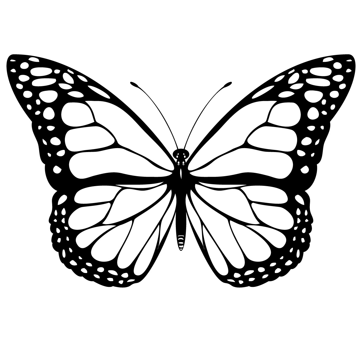 butterfly outline clip art free - photo #23