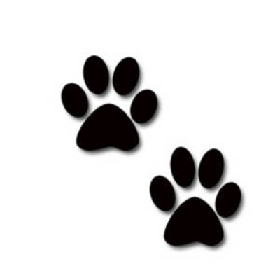 Dog footprint clipart
