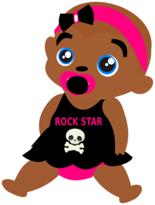 Black baby clipart free