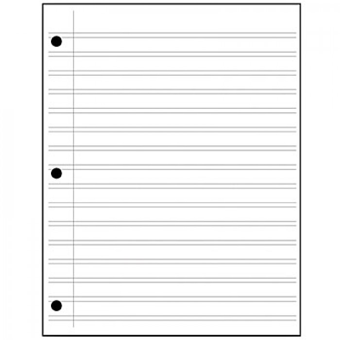 Printable Notebook Paper Clipart Best