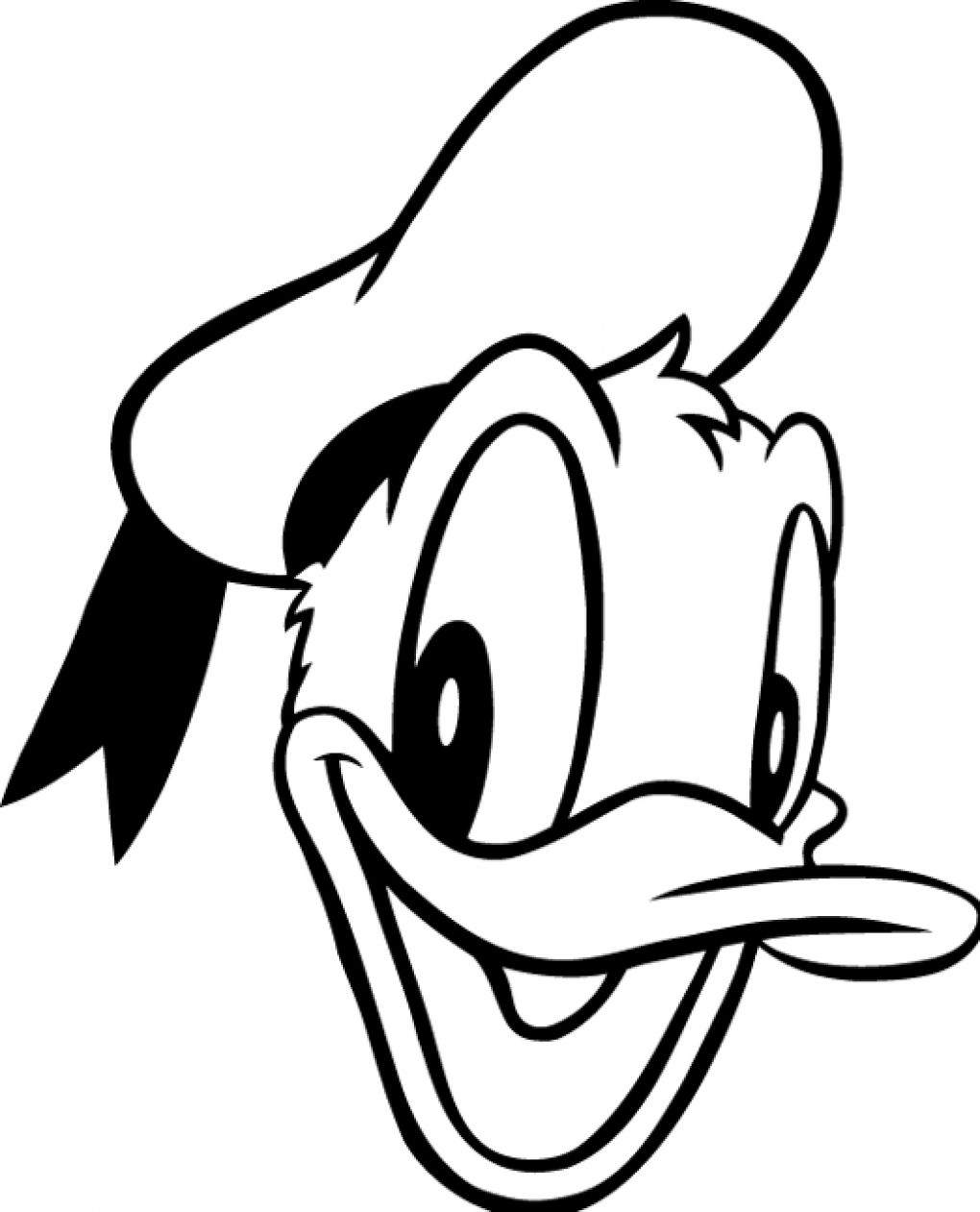 Outline Pic Of Faces Of Donald Duck - ClipArt Best
