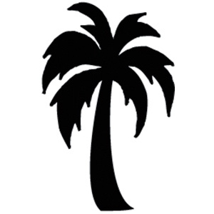 Palm tree silhouette clipart - ClipartFox