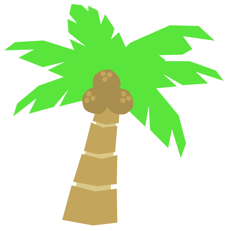 Coconut Tree Cartoon | Free Download Clip Art | Free Clip Art | on ...