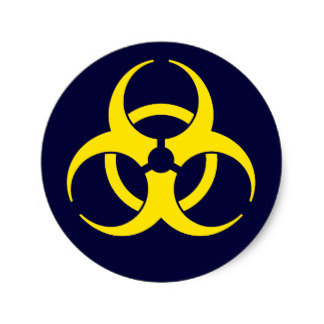 Blue Biohazard Symbol Craft Supplies | Zazzle