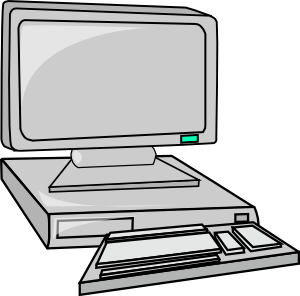 Cartoon computer clip art image #2075