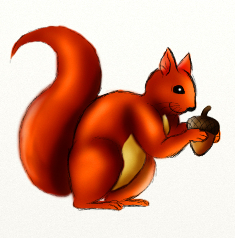 Cartoon Squirrel Clipart - Free to use Clip Art Resource
