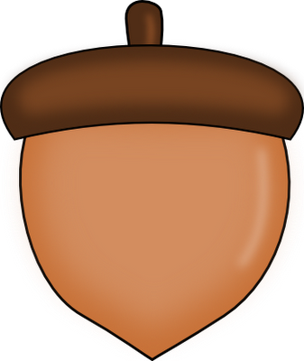 Clipart images of acorn