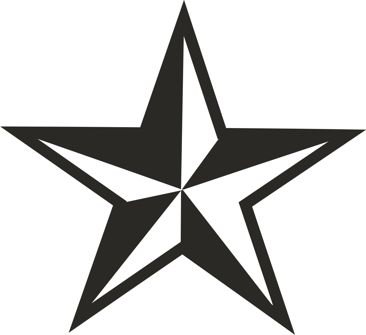 Stars logo clipart five poins